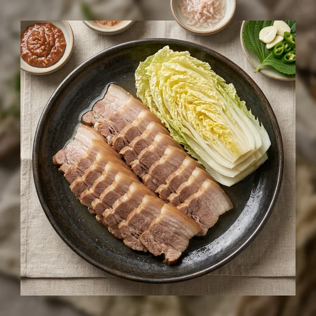 boiled pork wraps (보쌈)