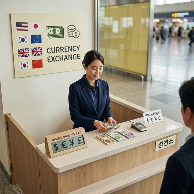 currency exchange (환전소)