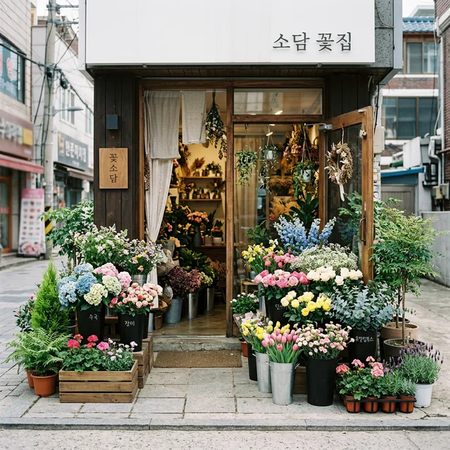 flower shop (꽃집)
