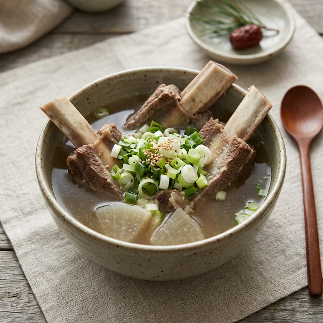 beef short-rib soup (갈비탕)