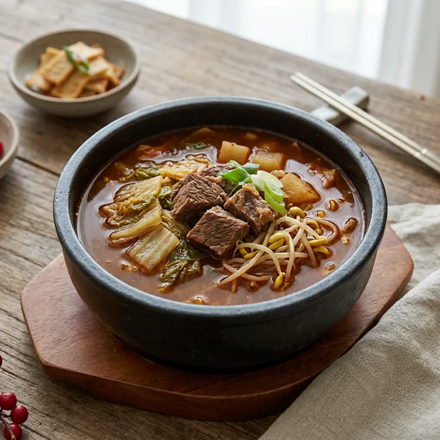 haejangguk (hearty Korean soup) (해장국)