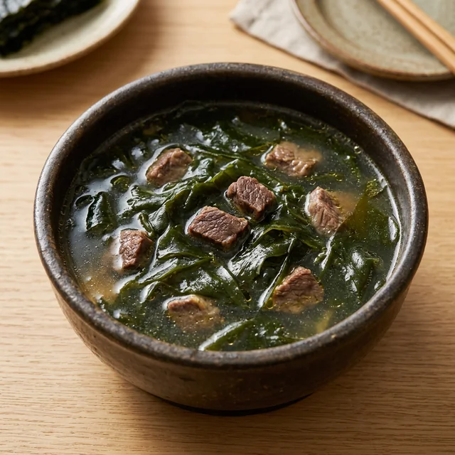 seaweed soup (미역국)