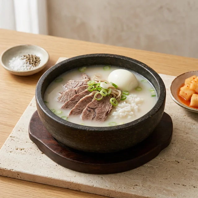 ox-bone soup (설렁탕)