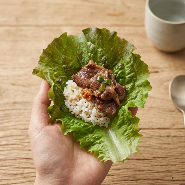 leaf wrap (쌈)