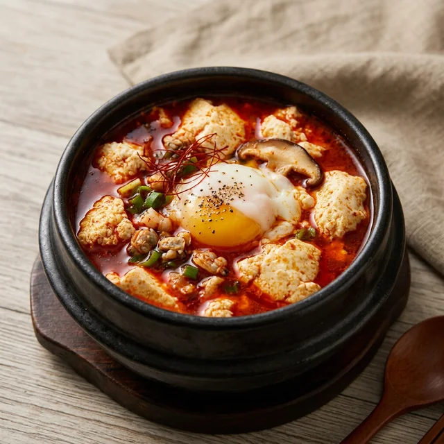 soft-tofu stew (순두부찌개)
